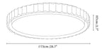 Riva Stone Ceiling Light