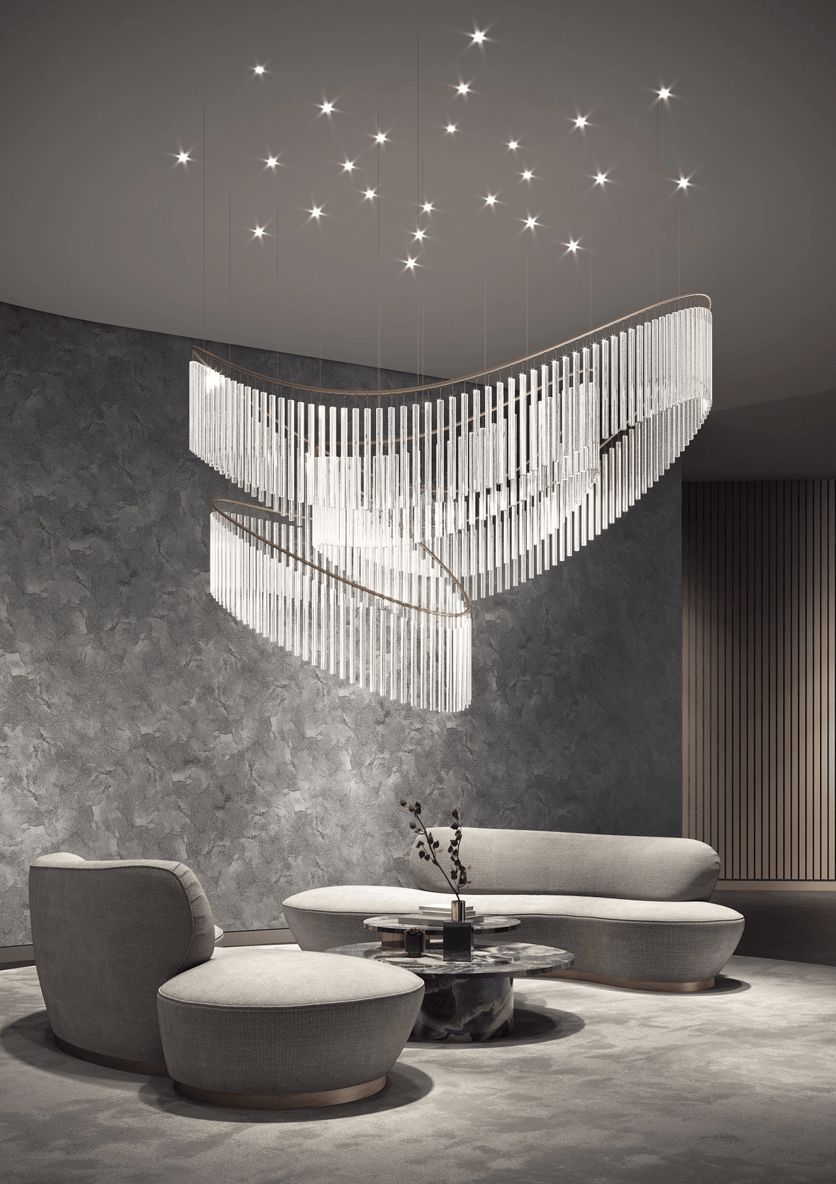 Crystal Spin Customize Chandelier