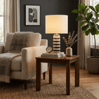 Rivelle Striped Marble Table Lamp