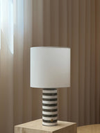 Rivelle Striped Marble Table Lamp