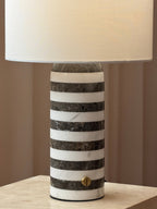 Rivelle Striped Marble Table Lamp