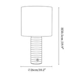 Rivelle Striped Marble Table Lamp