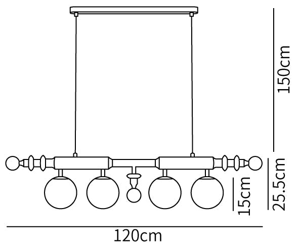 Roman Column Chandelier