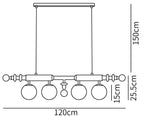 Roman Column Chandelier