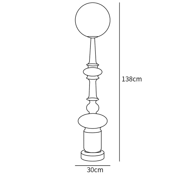 Roman Column Floor Lamp