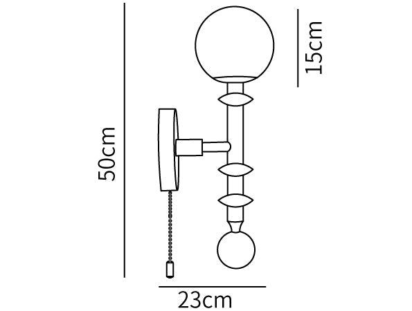 Roman Column Wall Lamp
