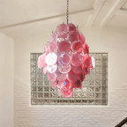 Rosa Murano Glass Chandelier
