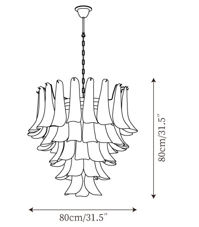 Rosabella Glass Chandelier