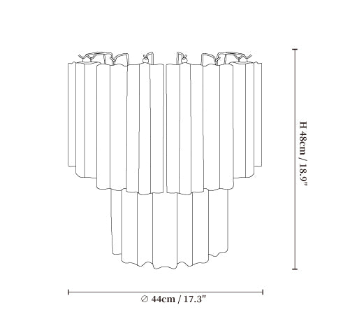 Rosalia Glass Wall Light