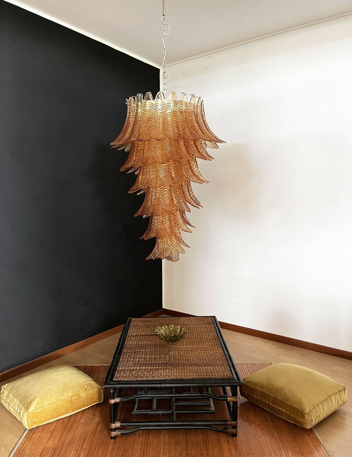 Rosalind Murano Amber Chandelier