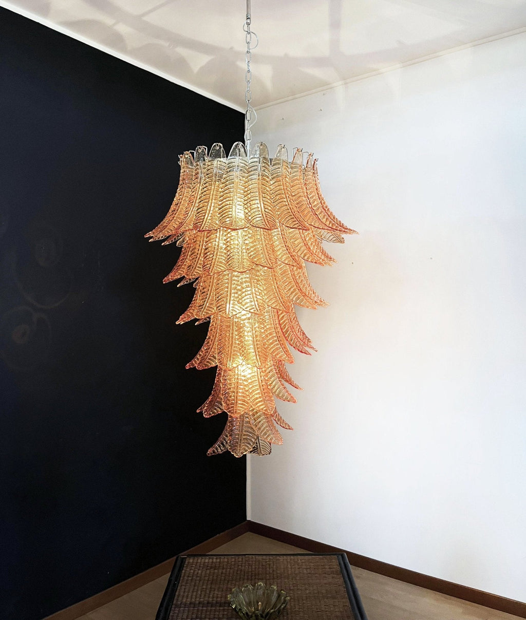 Rosalind Murano Amber Chandelier