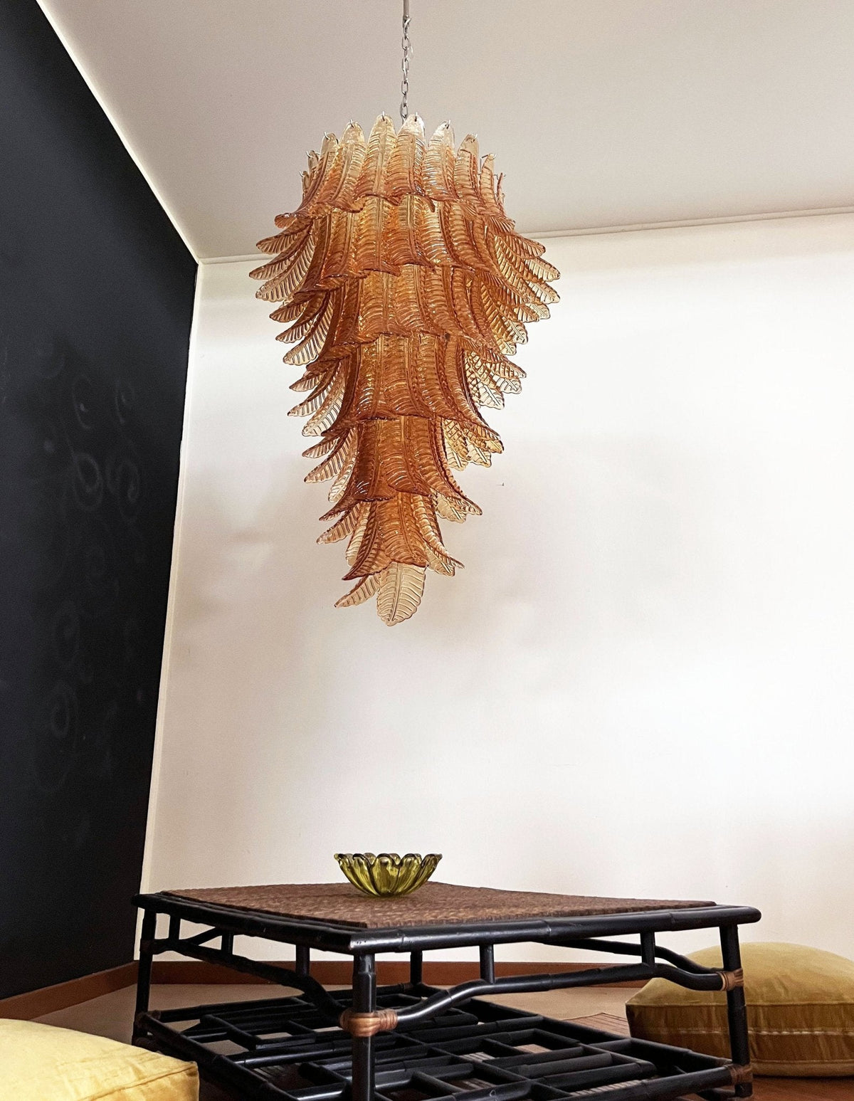 Rosalind Murano Amber Chandelier