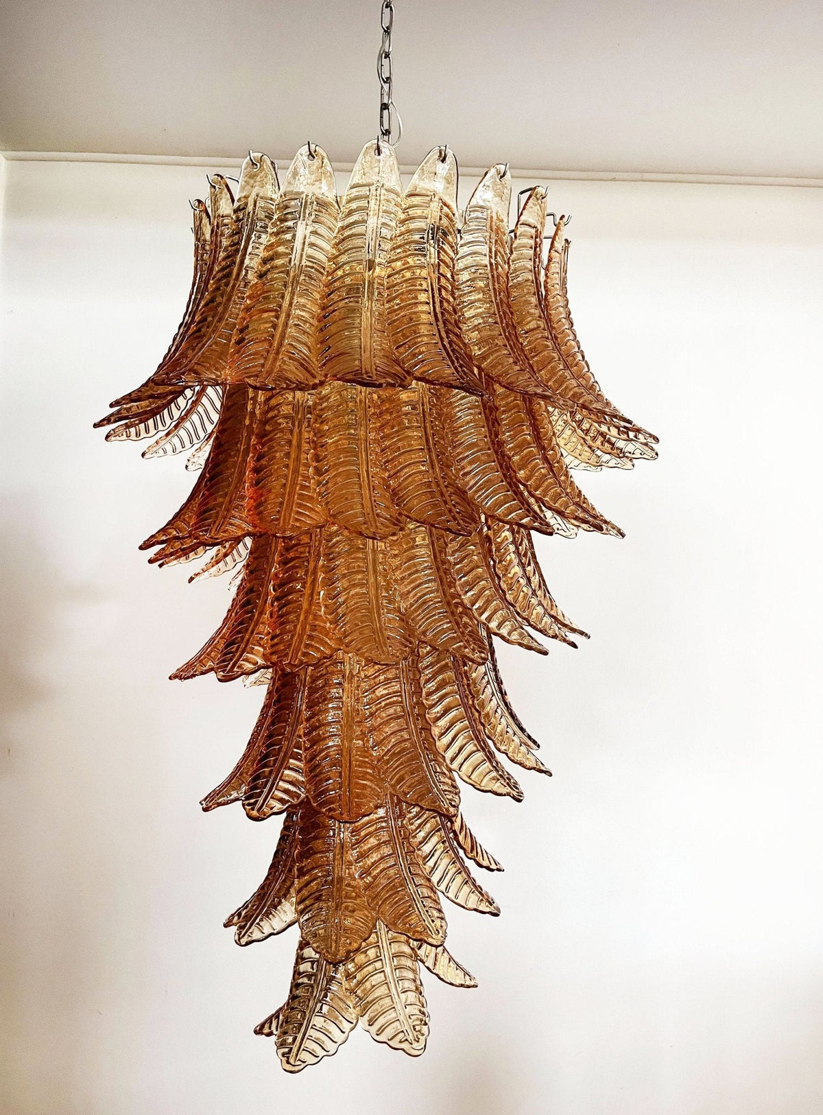 Rosalind Murano Amber Chandelier