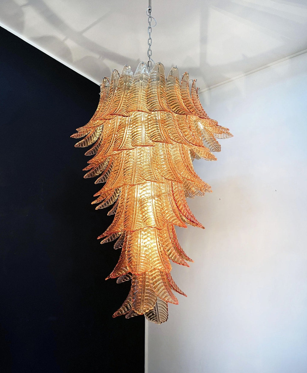 Rosalind Murano Amber Chandelier