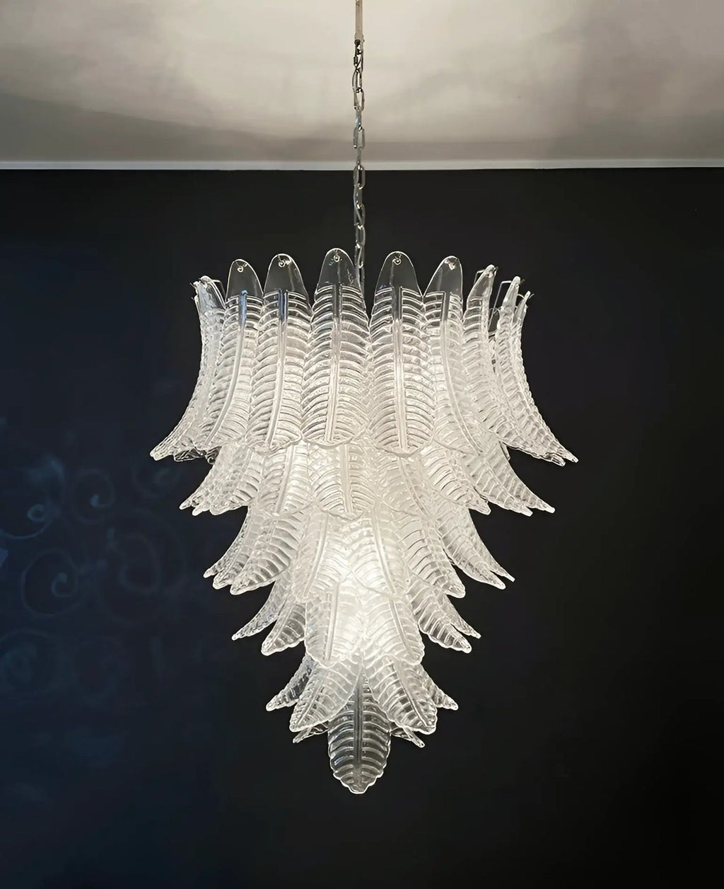 Rosalind Murano Clear Glass Chandelier