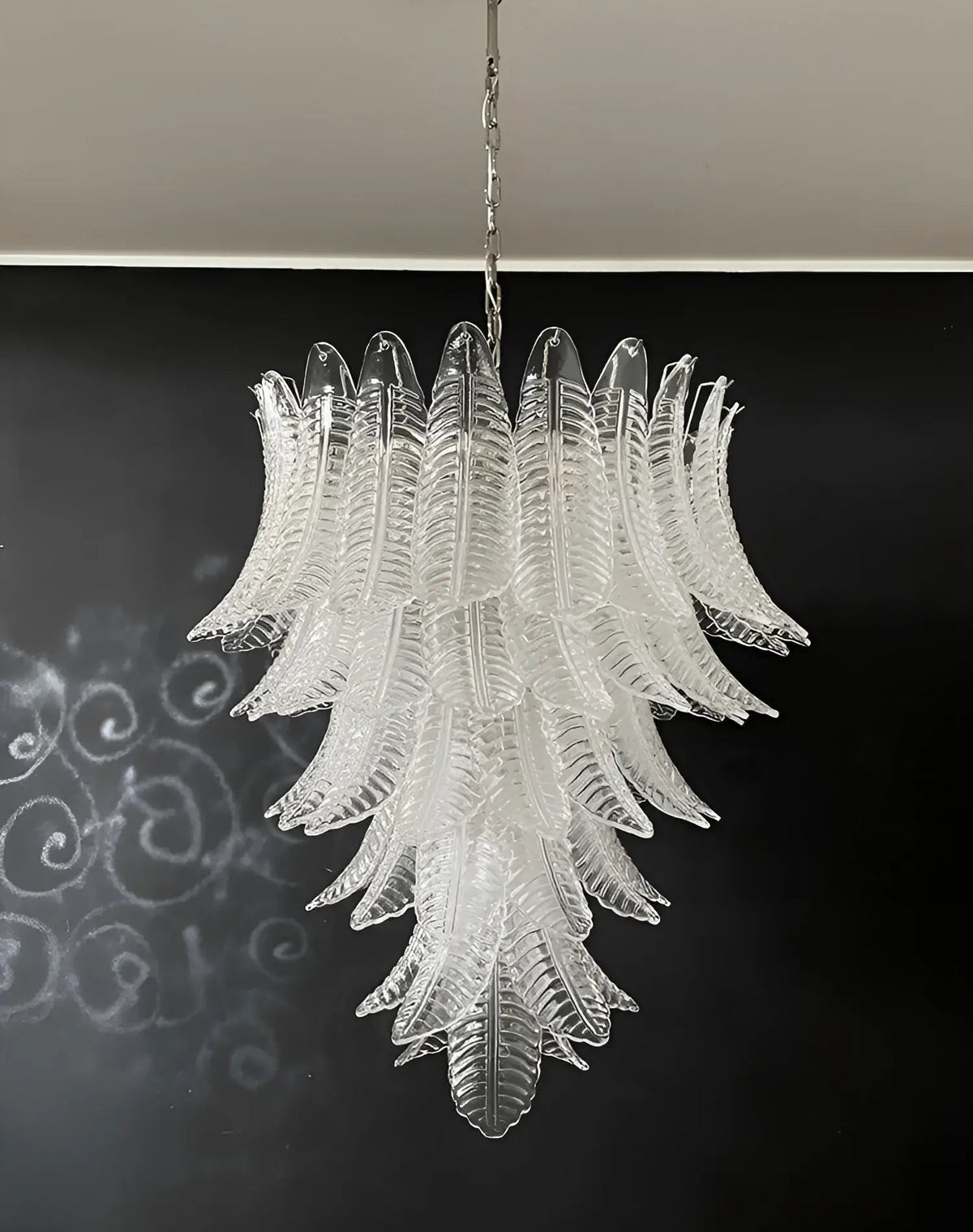 Rosalind Murano Clear Glass Chandelier