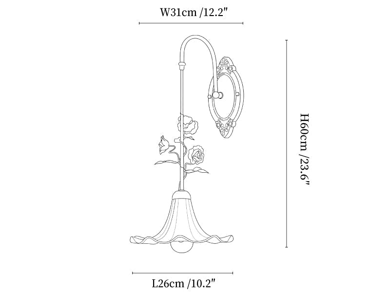 Rosaline Bloom Wall Lamp