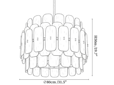 Rosalinne Petal Chandelier