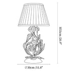 Rosaspina Wrought Iron Rose Table Lamp