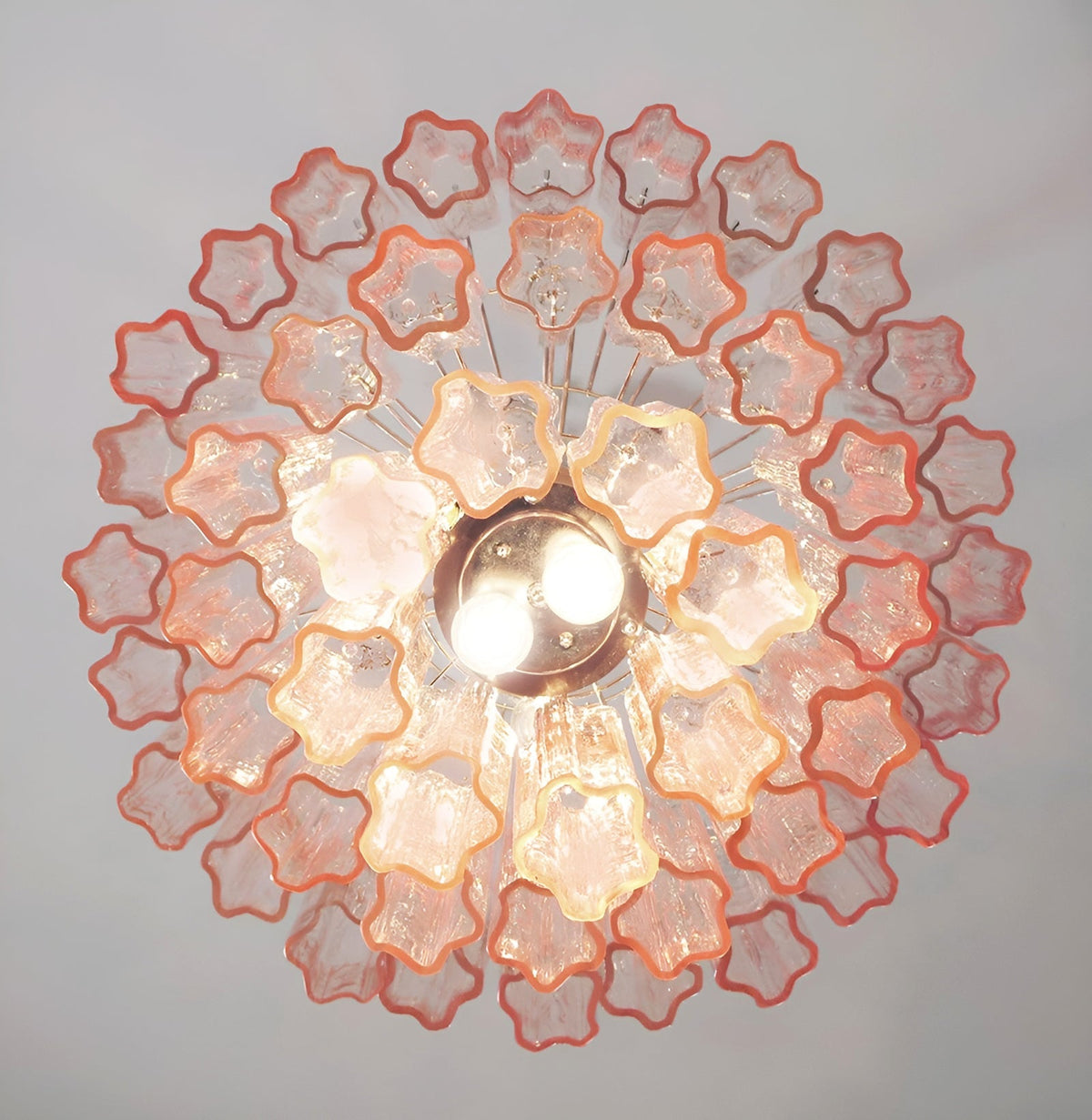 Rose Murano Glass Chandelier
