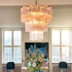 Rose Murano Glass Chandelier