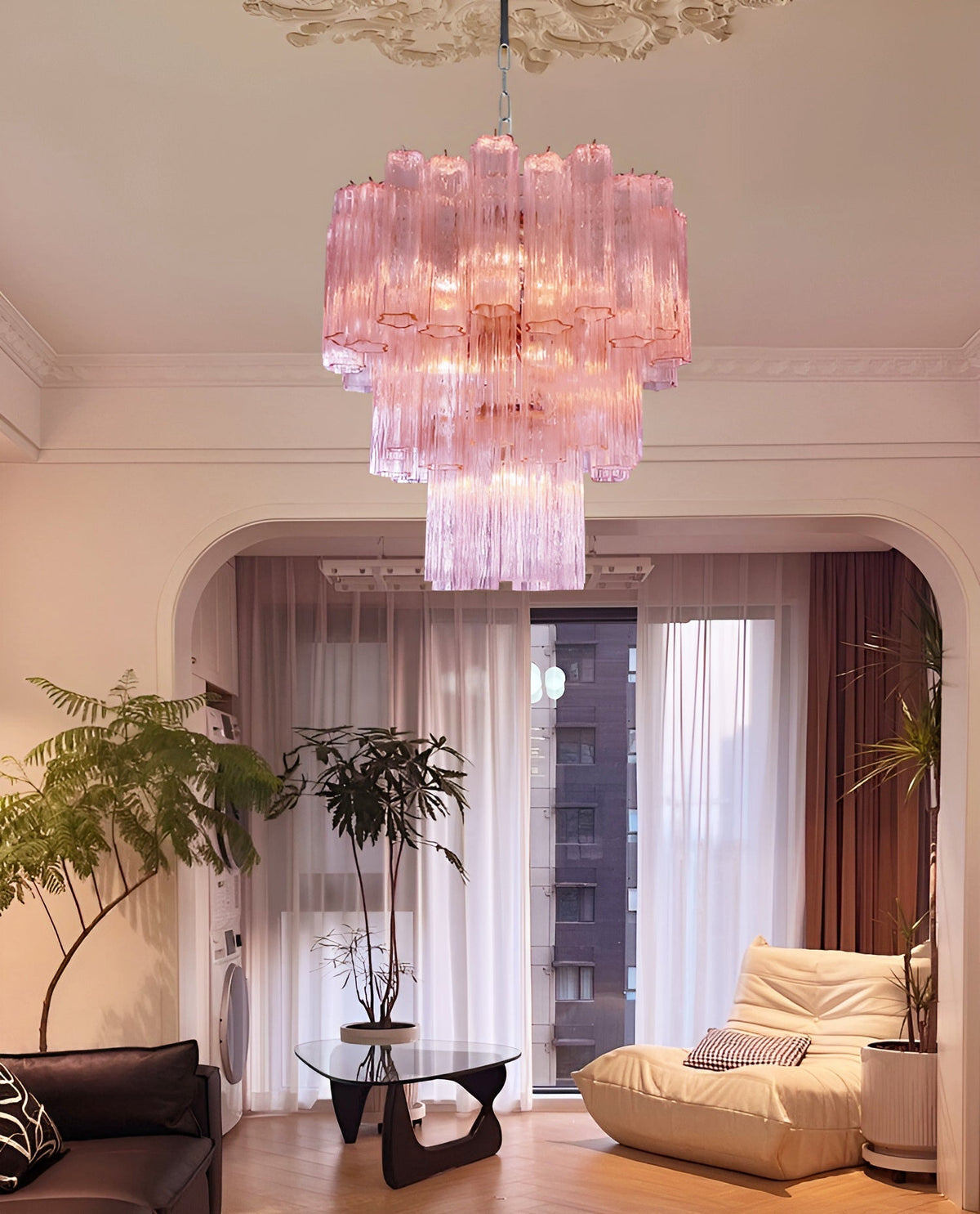 Rose Murano Glass Chandelier