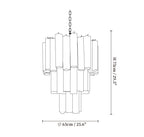 Rose Tubes Glass Chandelier