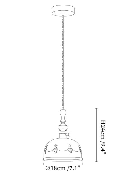 Roselind Ceramic Pendant Light