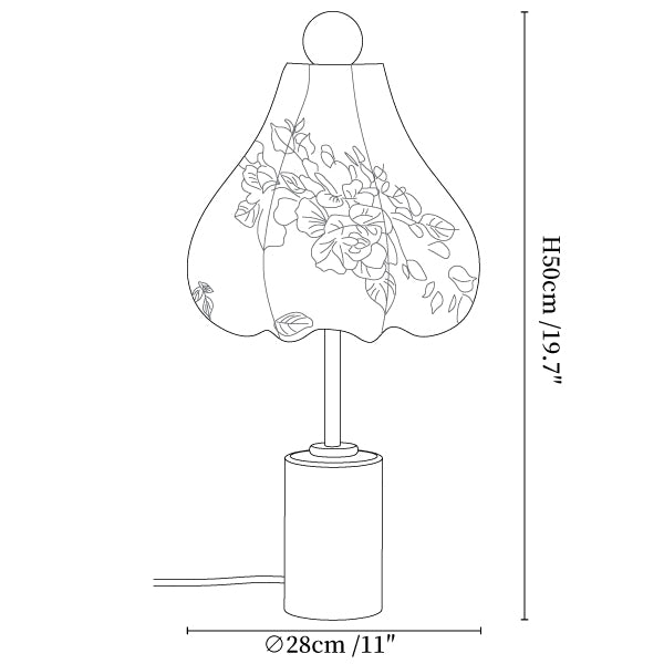 Roselle Vintage Table Lamp