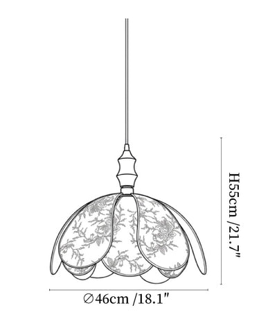 Roswyn Petal Pendant Lamp