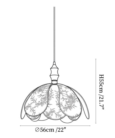 Roswyn Petal Pendant Lamp