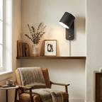 Rotatable Cylinder Plug - in Wall Lamp