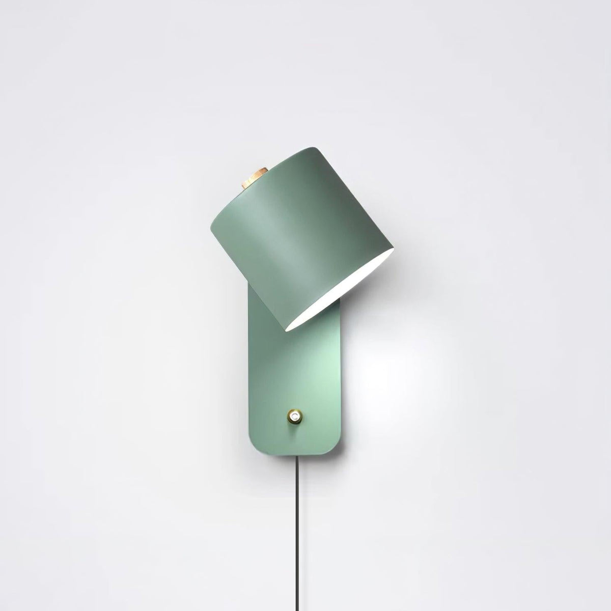 Rotatable Cylinder Plug - in Wall Lamp
