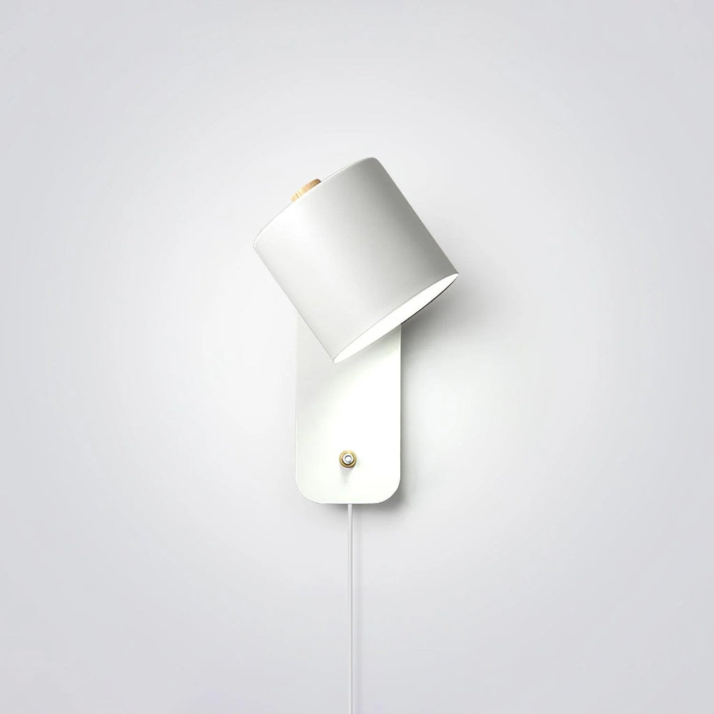 Rotatable Cylinder Plug - in Wall Lamp