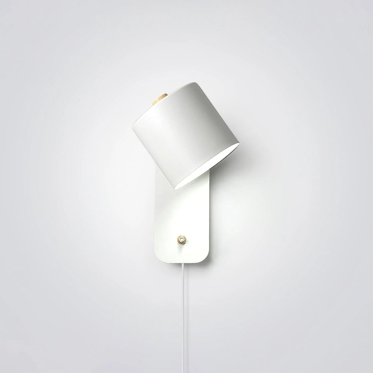 Rotatable Cylinder Plug - in Wall Lamp