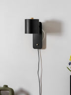 Rotatable Cylinder Plug - in Wall Lamp