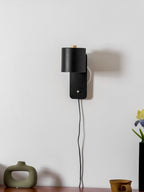 Rotatable Cylinder Plug - in Wall Lamp