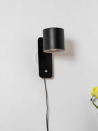 Rotatable Cylinder Plug - in Wall Lamp