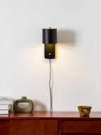Rotatable Cylinder Plug - in Wall Lamp