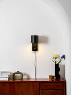 Rotatable Cylinder Plug - in Wall Lamp