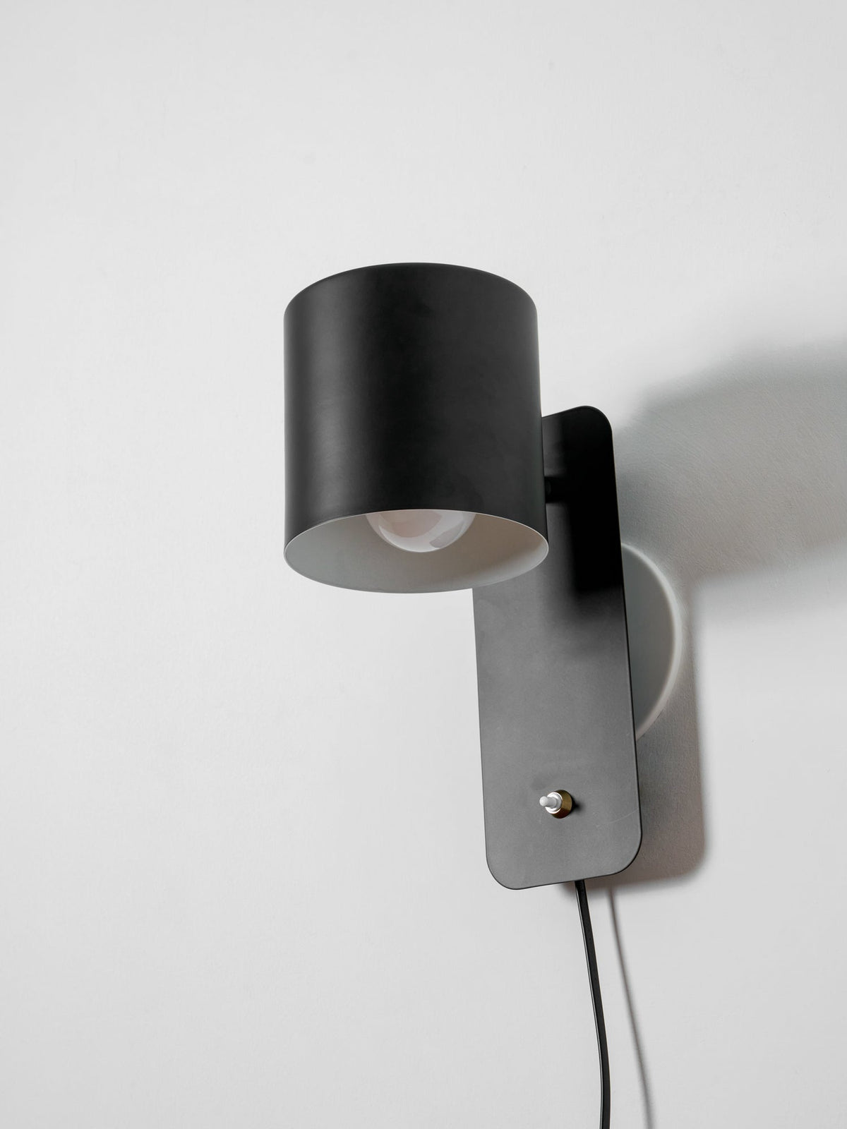 Rotatable Cylinder Plug - in Wall Lamp