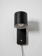 Rotatable Cylinder Plug - in Wall Lamp