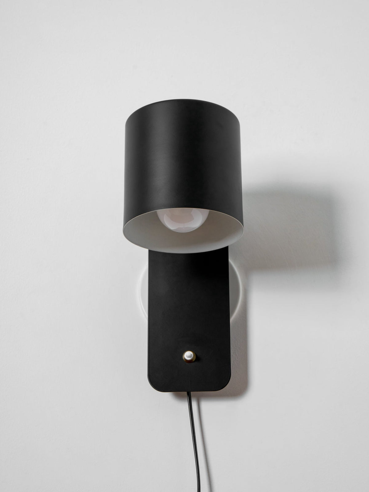 Rotatable Cylinder Plug - in Wall Lamp