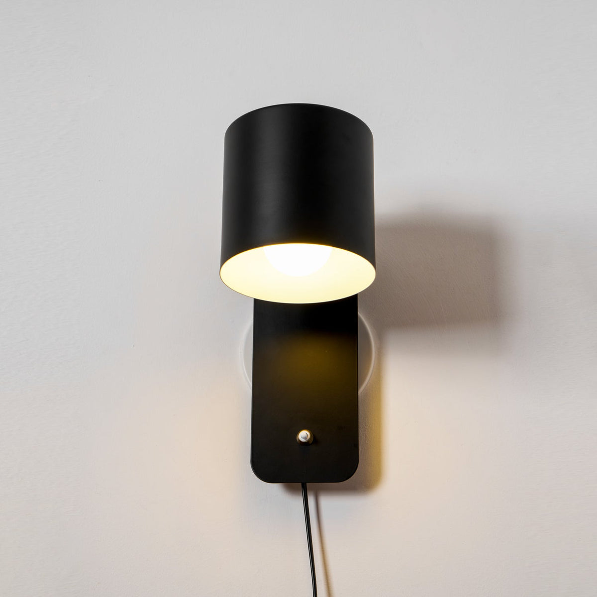 Rotatable Cylinder Plug - in Wall Lamp