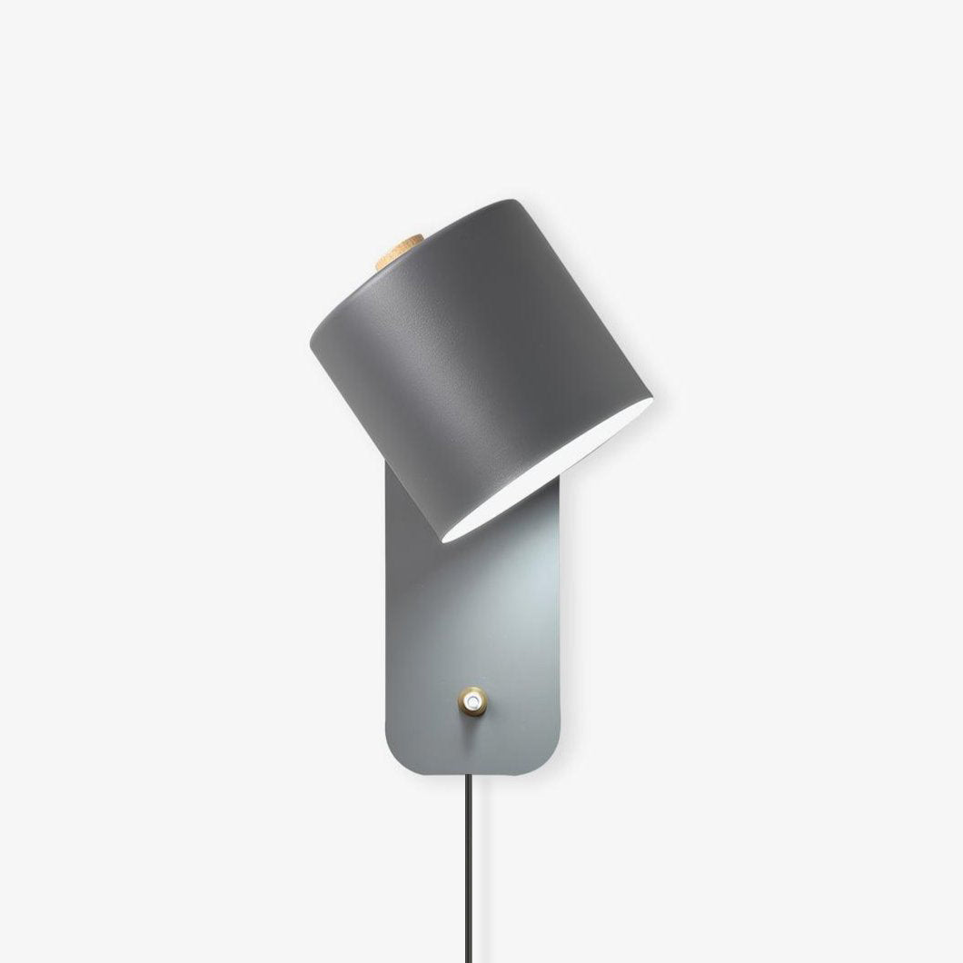 Rotatable Cylinder Plug - in Wall Lamp