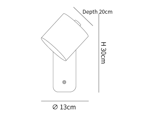 Rotatable Cylinder Plug-in Wall Lamp