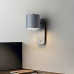 Rotatable Cylinder Plug - in Wall Lamp