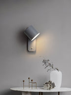 Rotatable Cylinder Plug - in Wall Lamp