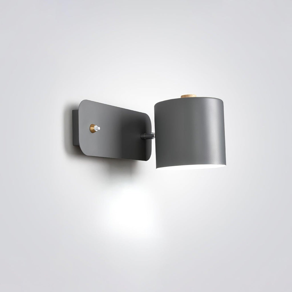 Rotatable Cylinder Plug - in Wall Lamp
