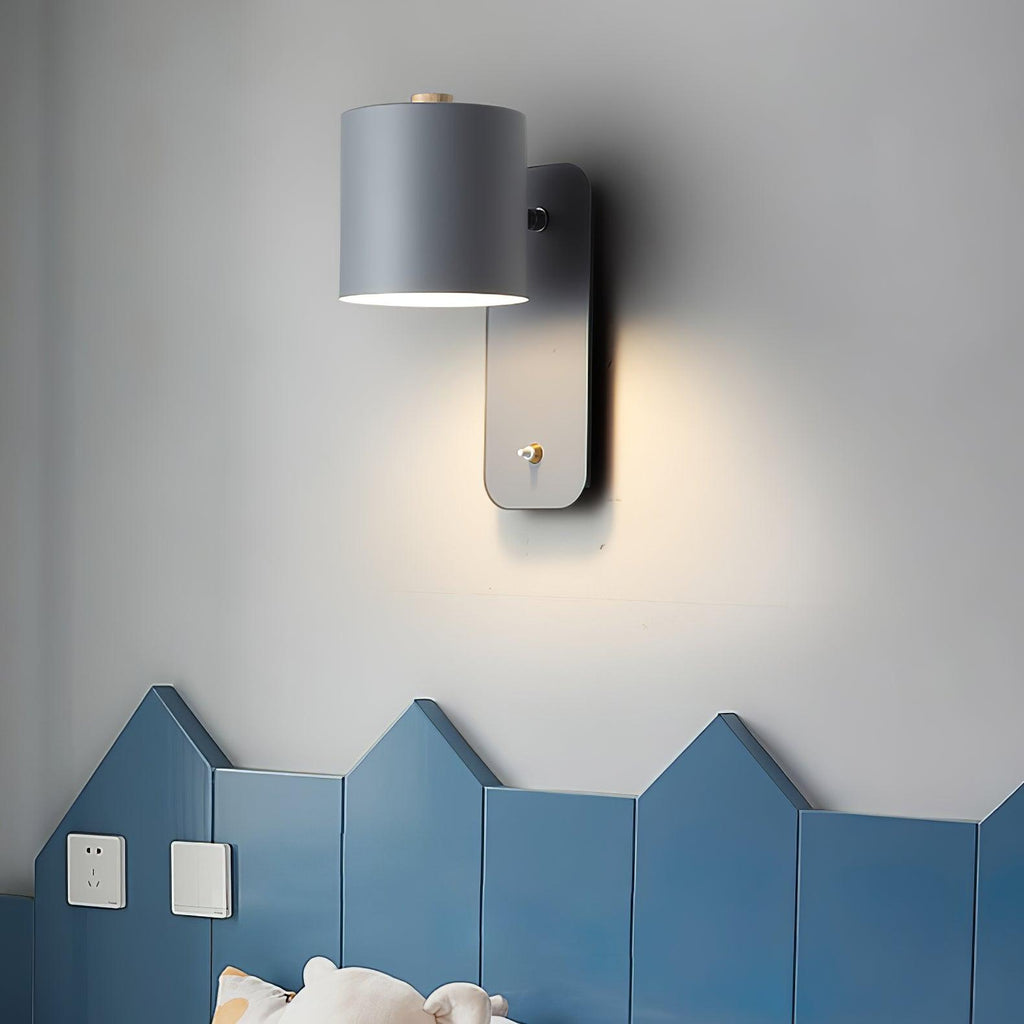 Rotatable Cylinder Plug - in Wall Lamp